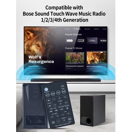 Universal Soundbar Replacement Remote Control for Bose Sound Touch Wave Music Radio System-Generation The 1,2,3,4th AWRCC1 AWRCC2 AWRCC3 (Black)
