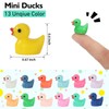 Rachan130 Pcs Mini Ducks Bulk Resin Duck Figurines for Miniature