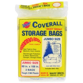 Warp Brothers CB-60 Warp's Banana Bags, Plastic, 60 x 108-Inch. (Pack of 2)