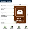 Post Office Sign, 10x7 Inches, 4 Mil Vinyl Decal Stickers