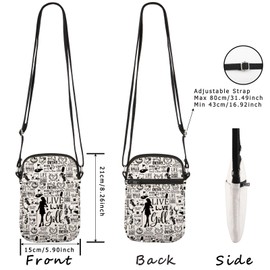 WCGXKO Live Love Golf Crossbody Bag Sport Team Gift Golf Player Gift Sport Accessory for Golf Lover (Live Love Golf Cr CA)