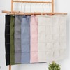 HSOFTIFY 100% Linen Hanging Storage Bag with 20 Pockets, Wall