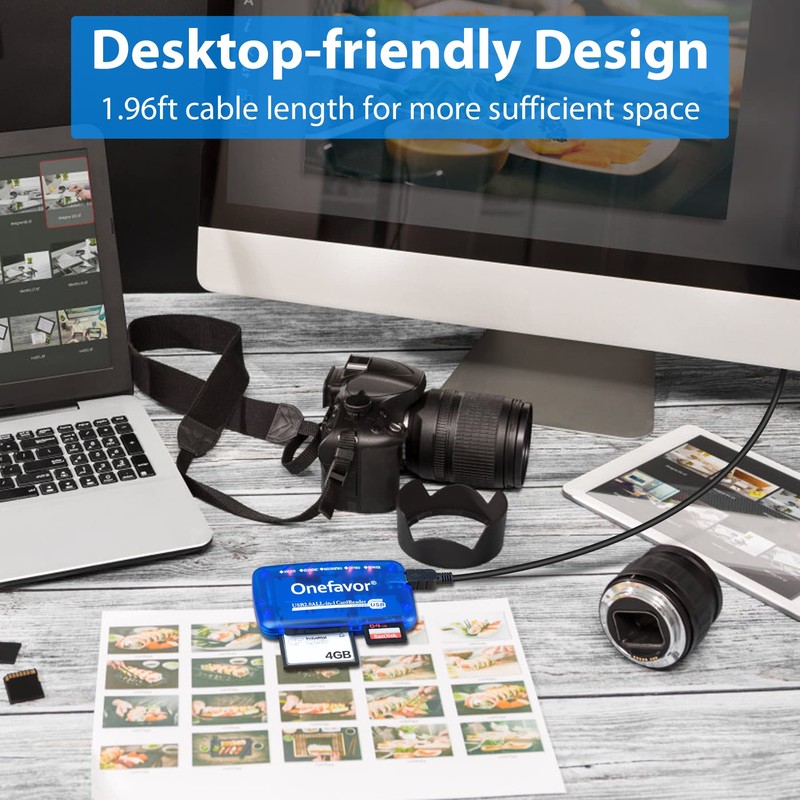 Onefavor SmartMedia Cards Reader Writer, All-in-1 USB Universal Multi Card