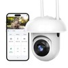 2025 PHANSATIM Security Cameras Outdoor, 1080P 355° View Outdoor Camera,