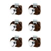 LENKRAD 6 PCS Push Button Latch Cabinet Door Catch Keyless