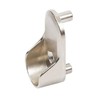 Oval Wardrobe Rail END Supports Rail Brackets 15mm Wide Nickel