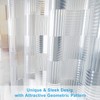 EurCross EVA Clear Shower Curtain 72x72 inches with 3 Stronger