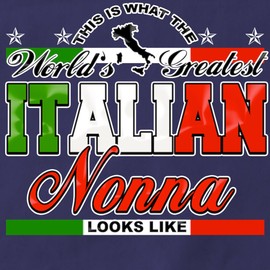 CafePress Worlds's Greatest Italian Nonna Apron (Dark) Kitchen Apron with Pockets, Grilling Apron, Baking Apron