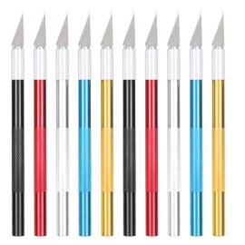 Colorful Metal Art Carving Knife Utility Cutter Craft Knives Set for DIY Scrapbooking