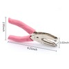 2 Pcs/Set 1/4 Inch Heart Shaped Hole Puncher Paper Punches