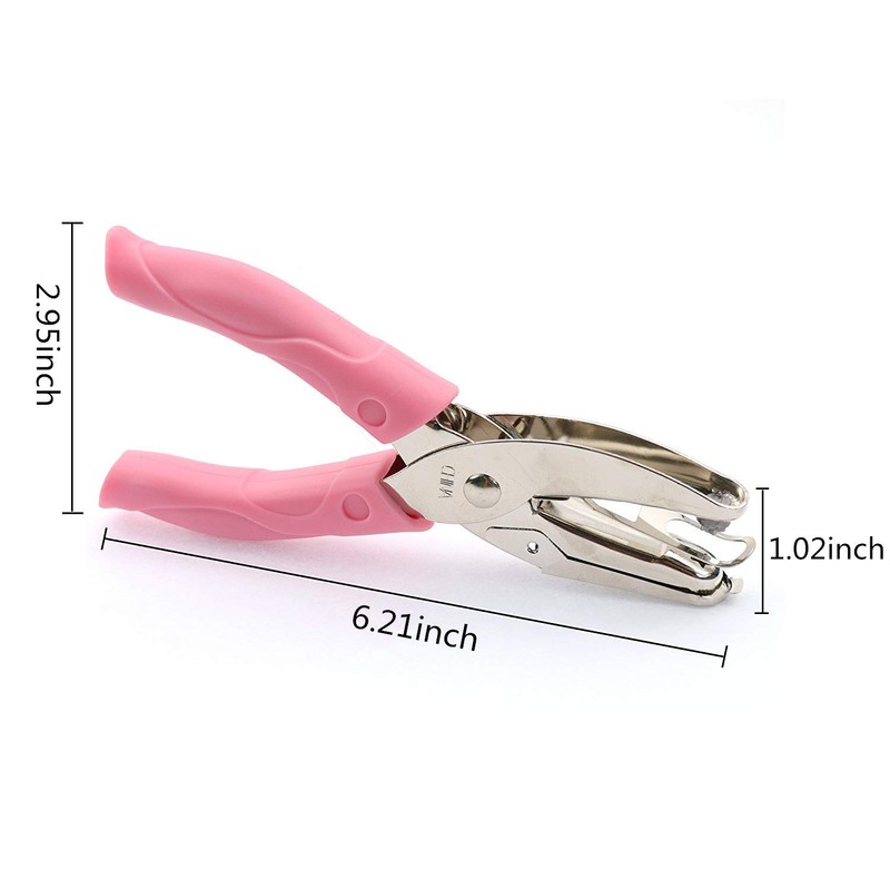 2 Pcs/Set 1/4 Inch Heart Shaped Hole Puncher Paper Punches