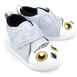 ikiki Squeaky Shoes for Toddlers/Little Kids (Snowy Owl, Sparkly White, Size 11)