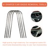 Dickno 4 PCS Car Radio Removal Pry Tool, U-Shaped Stainless