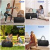 Weekender Travel Duffle Bag for Women: Overnight Bags with Shoe
