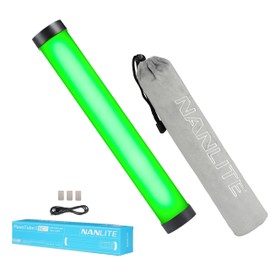 Nanlite PavoTube II 6CP LED Light Tube–RGB, 9.84" 10W CRI 95+ for Professional Photography, Video, and Live Streaming,Compact Design for Content Creators
