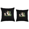 Tyrannosaurus Corgi Dart Game Sports Player Throw Pillow