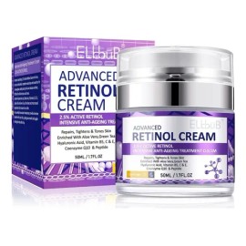 Crema Facial Antiedad Elbbub Retinol 2.5% y Té Verde 50ml Para Piel Mixta