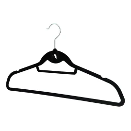 Exhivit Gancho De Ropa, Corbata C/ Terciopelo Negro Paq/20 Pzs Eco