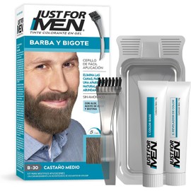 Just For Men Tinte en Gel Barba y Bigote, Castaño Medio B30, 66ml