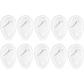 Almohadillas de Gel para Zapatos Antideslizantes Metatarso 5 Pares Orzel Gel de silicona adherible · Alivia dolor metatarso y callos · 10 pzas / 5 pares · Gel