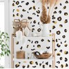 Polka Dot Wall Decals Black Vinyl Gold Wall Decals Leopard