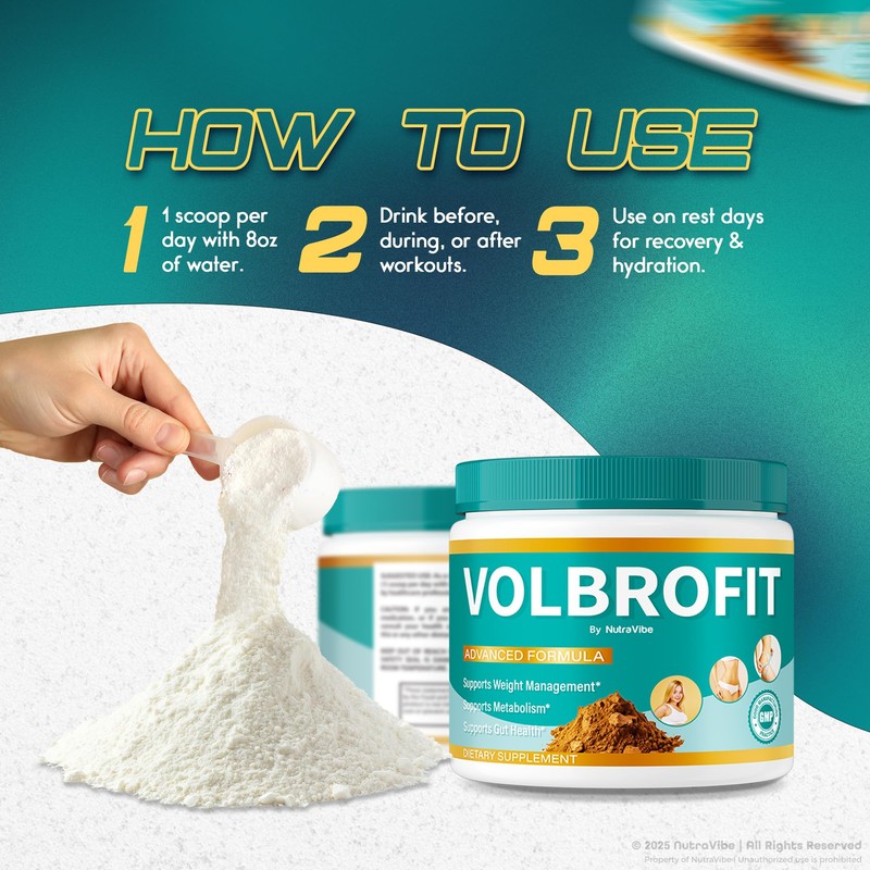 (3 Pack) Volbrofit – Premium Volbro Fit Powder Blend to
