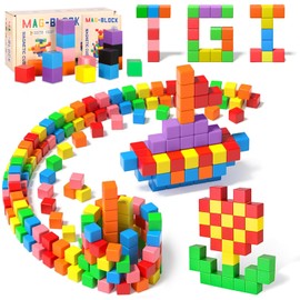 AQXONG 64 Pieces Magnetic Building Blocks Toy, Magnetic Building Block Toy, Magnetic Construction Toy for Children, Suitable for Boys and Girls from 3 Years