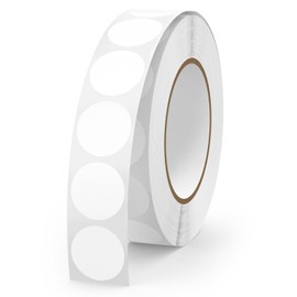 YIKIADA 1000 PCS Dot Stickers 1/2 Inch Round Small Coding Labels Self-Adhesive Roll Circle Decals for Office Classification Classroom Garage Sale Price White