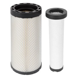 AUIVERED AT338105 AT336803 Air Filter Kit - Fit for John Deere Skid Steer Loader 312GR 313 314G 315 316GR 317G 318E 318G 319E 320E 320G 324E 324G 325G Skid Steer Loader