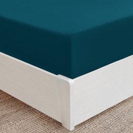 Mellanni Fitted Sheet 180 x 200 cm - Soft, Wrinkle-Free, Elastic All Around - (180 x 200 cm, Teal)