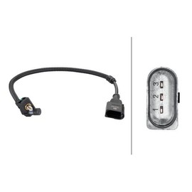 HELLA 6PU 013 122-881 Pulse Transmitter, Crankshaft - 3-Pin - Cable: 350 mm