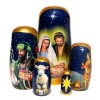 Kalea Boutique Nativity 5 PC Russian Style Nesting Dolls, Stacking