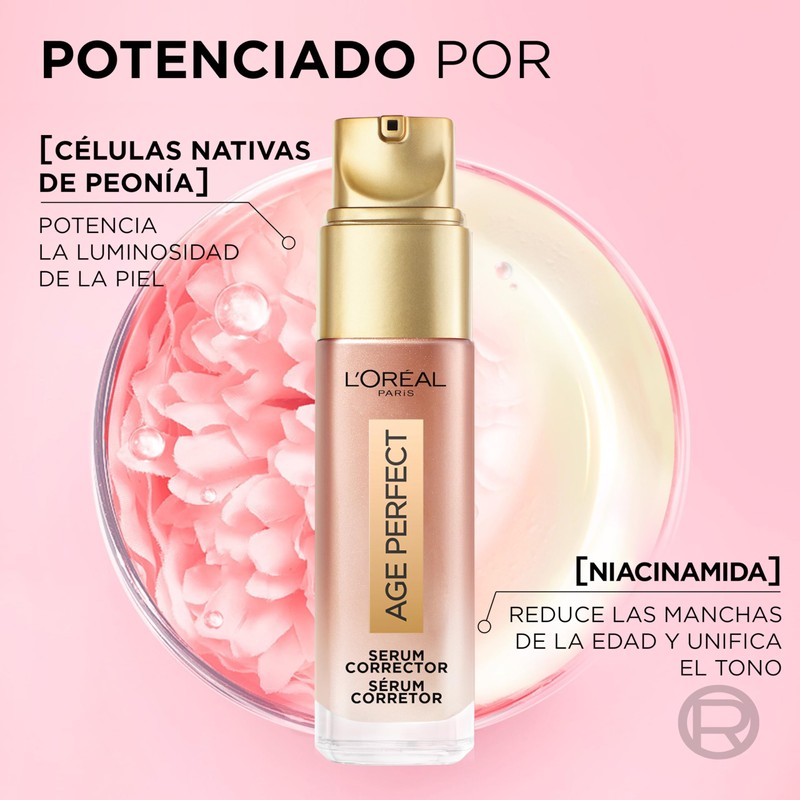 L'Oréal Paris Age Perfect Korrekturserum, schnelle Wirkung, Anti-Flecken, für reife