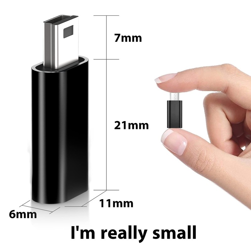 USB C to Mini USB Adapter, Type C Female to