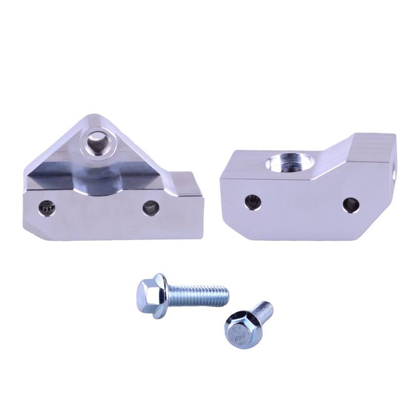 Mallofusa Knock Sensor Relocation Brackets Compatible for Chevy LS GM