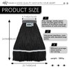 KLHB-YF 21 Oz Black Cotton Mop Head Replacement Heavy Duty
