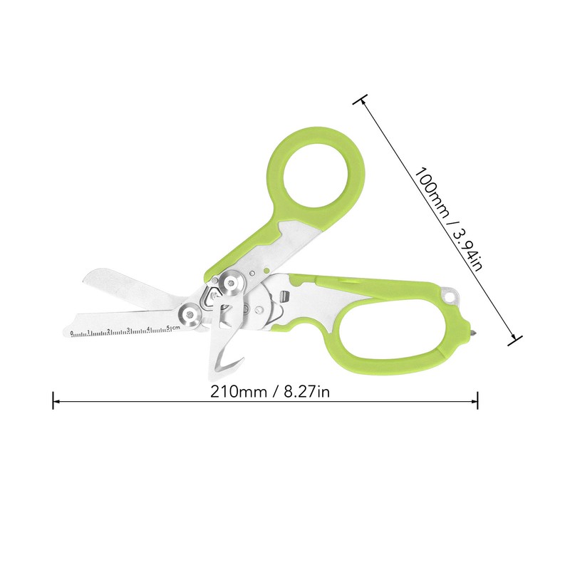Folding Scissors Stainless Steel Clear Scale Wind Breaker Cutter Wrench