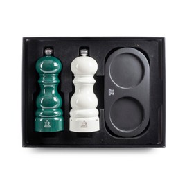 Set of Paris u'Select 15 cm Salt and Pepper Mills with Black tray as a Gift Box