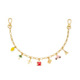 HolidayQbee Lemon Bag Charms Keychain Wristlet Trendy Purse Car Charms Keychain For Women Cute Key Chain Women Fashion Wrist Keychains Accessories Charm Jewelry