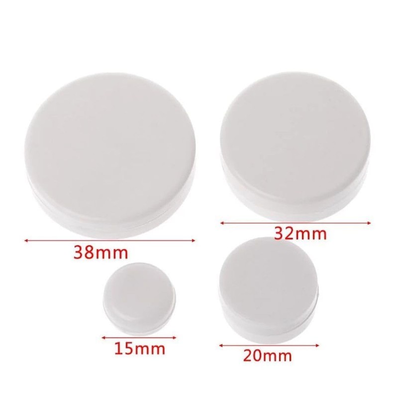 20 Pcs White Rattle Box Noise Maker Insert Squeaker Plastic