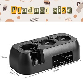 Bncxdc Tamper Station, 51/54/58 mm Tamping Station, Coffee Tamper Base Made of ABS, Universal Coffee Cloth Powder Base, The Professional Barista Accessory for Espresso Preparation