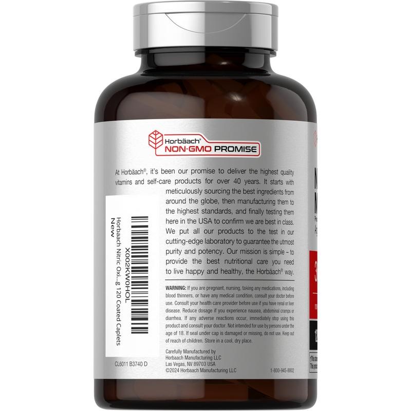 Nitric Oxide Booster 3600mg per serving | 120 Caplets
