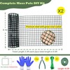 Moss Pole DIY Kit, 6.6/13.2/26.4ft Metal Moss Pole for Plants