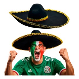 Sombrero Charro Plata Revolución 15 Septiembre México Econom Color Dorado