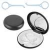 KOLZEMV 1 piece braces box, denture box, denture container with