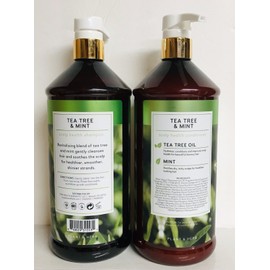 Fine Health & Beauty Tea Tree & Mint Revitalizing Shampoo & Conditioner ~ Scalp Health 32 fl oz Each