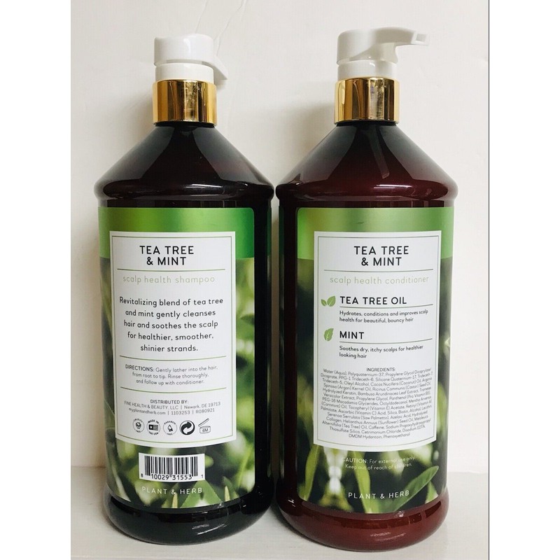Fine Health & Beauty Tea Tree & Mint Revitalizing Shampoo