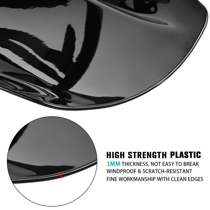 CHIFUN Windshield Windscreen Airflow Wind Deflector Replacement for Ducati Diavel