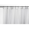 Croydex Professional Plain White Water-Resistant Textile Shower Curtain 1800 X