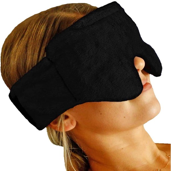 Huggaroo Microwavable Heated/Iced Eyes Sleep Mask. Perfect for Migraines, Headache,